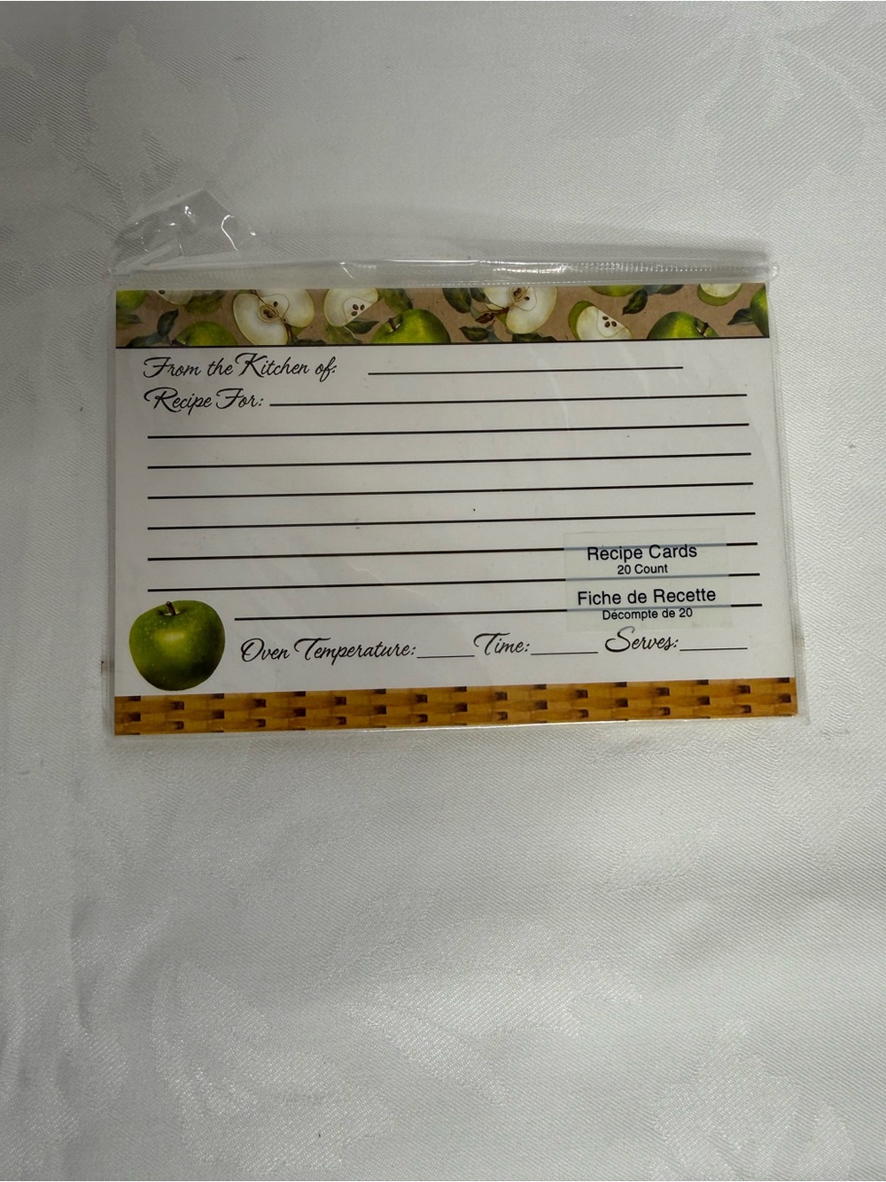 Studio Green Apple Recipe Cards with Lined Writing Space